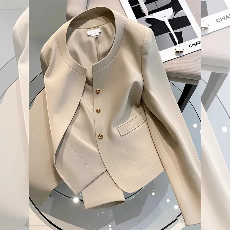 Unique Early Spring Thin Khaki Color Outerwear Ele Personali Small Fraance Sle Top for Women Casual Polyester Fabric
Unique Early Spring Thin Khaki Color Outerwear Ele Personali Small Fraance Sle Top for Women Casual Polyester Fabric