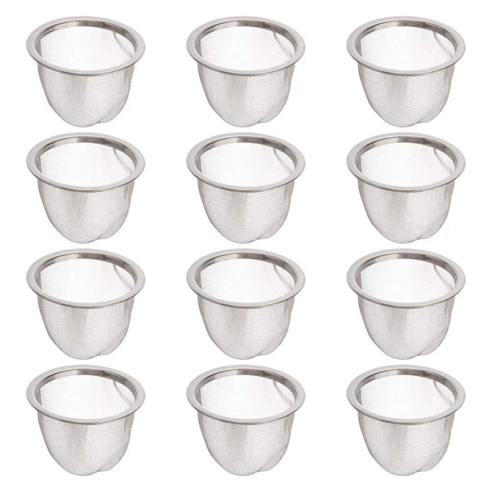 12Pcs Stainless Steel Tea Strainer Fine Mesh for Loose Leaf Teapot Brewing Infuser Filter Stainless Steel Filter Teapot
12Pcs Stainless Steel Tea Strainer Fine Mesh for Loose Leaf Teapot Brewing Infuser Filter Stainless Steel Filter Teapot