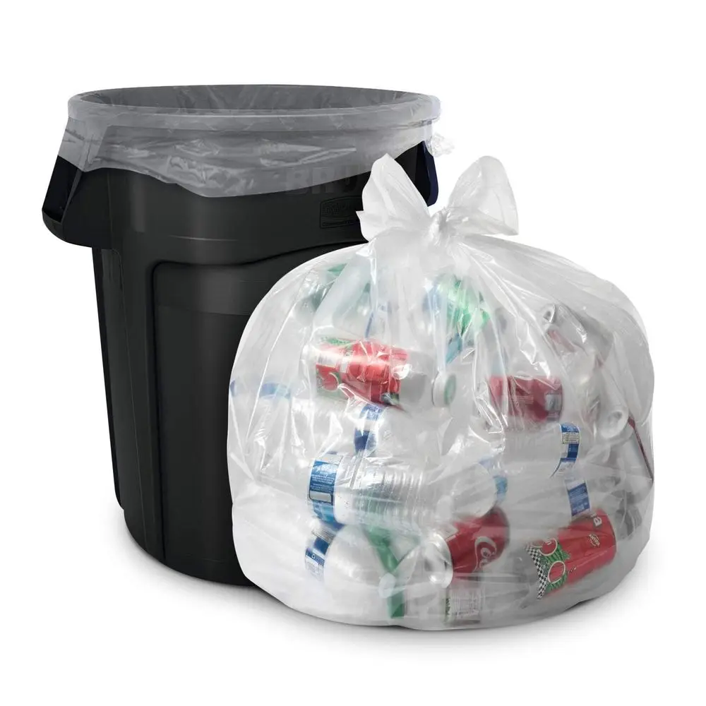 Gallon Clear Trash Bags Huge 100 Pack 38 x 58 1.5 MIL Equivalent CSR Series Heavy Duty Industrial Liners Clear Garbage Bags for
Gallon Clear Trash Bags Huge 100 Pack 38 x 58 1.5 MIL Equivalent CSR Series Heavy Duty Industrial Liners Clear Garbage Bags for