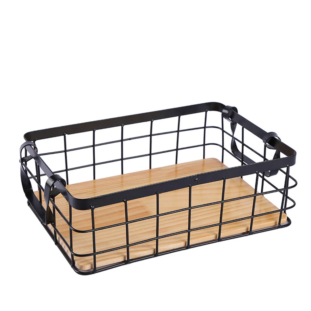 1Pc Storage Basket Practical Fruit Basket Rectangular Storage Basket (Black) Handheld Basket Creative Iron Basket
1Pc Storage Basket Practical Fruit Basket Rectangular Storage Basket (Black) Handheld Basket Creative Iron Basket