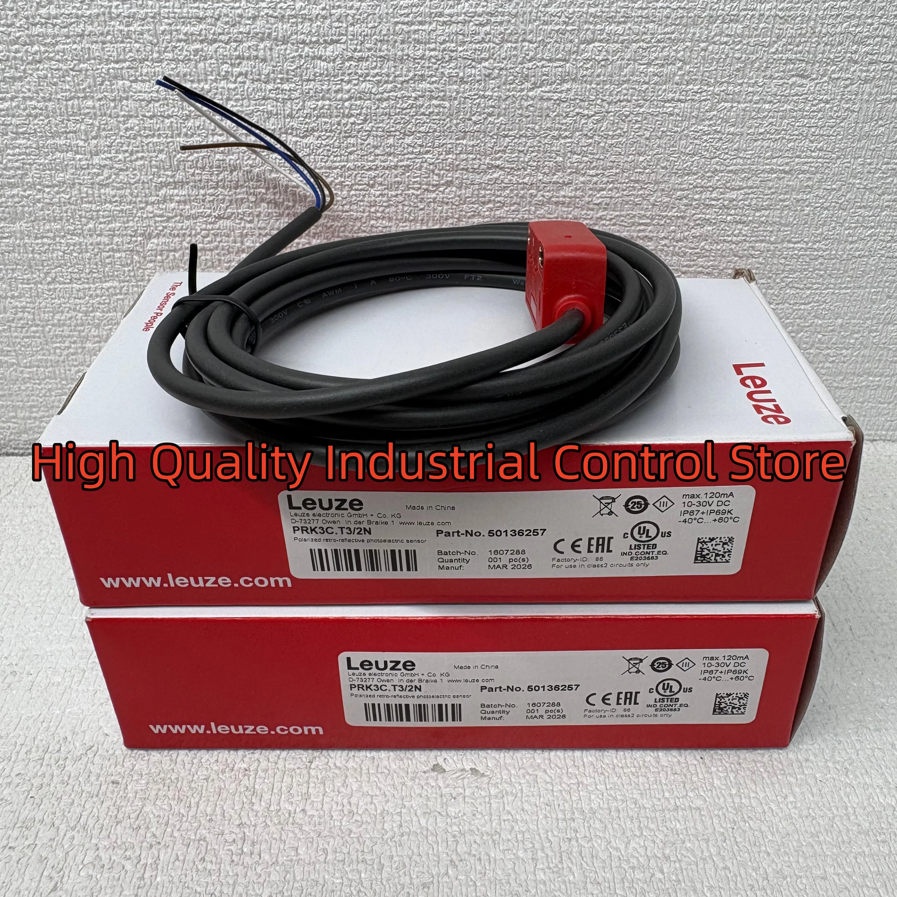 Brand New PRK3C.T3/2N 50136257 Optoelectronic sensor
Brand New PRK3C.T3/2N 50136257 Optoelectronic sensor
