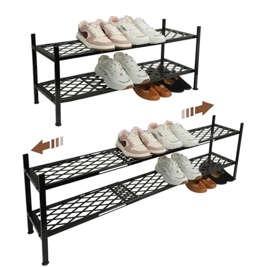 Shoe Rack, 45.6" Expandable Shoes Storage Metal Shoe Shelf Stand Stackable Boot Organizer for Closet, Entryway, Garage, Bedroom
Shoe Rack, 45.6" Expandable Shoes Storage Metal Shoe Shelf Stand Stackable Boot Organizer for Closet, Entryway, Garage, Bedroom