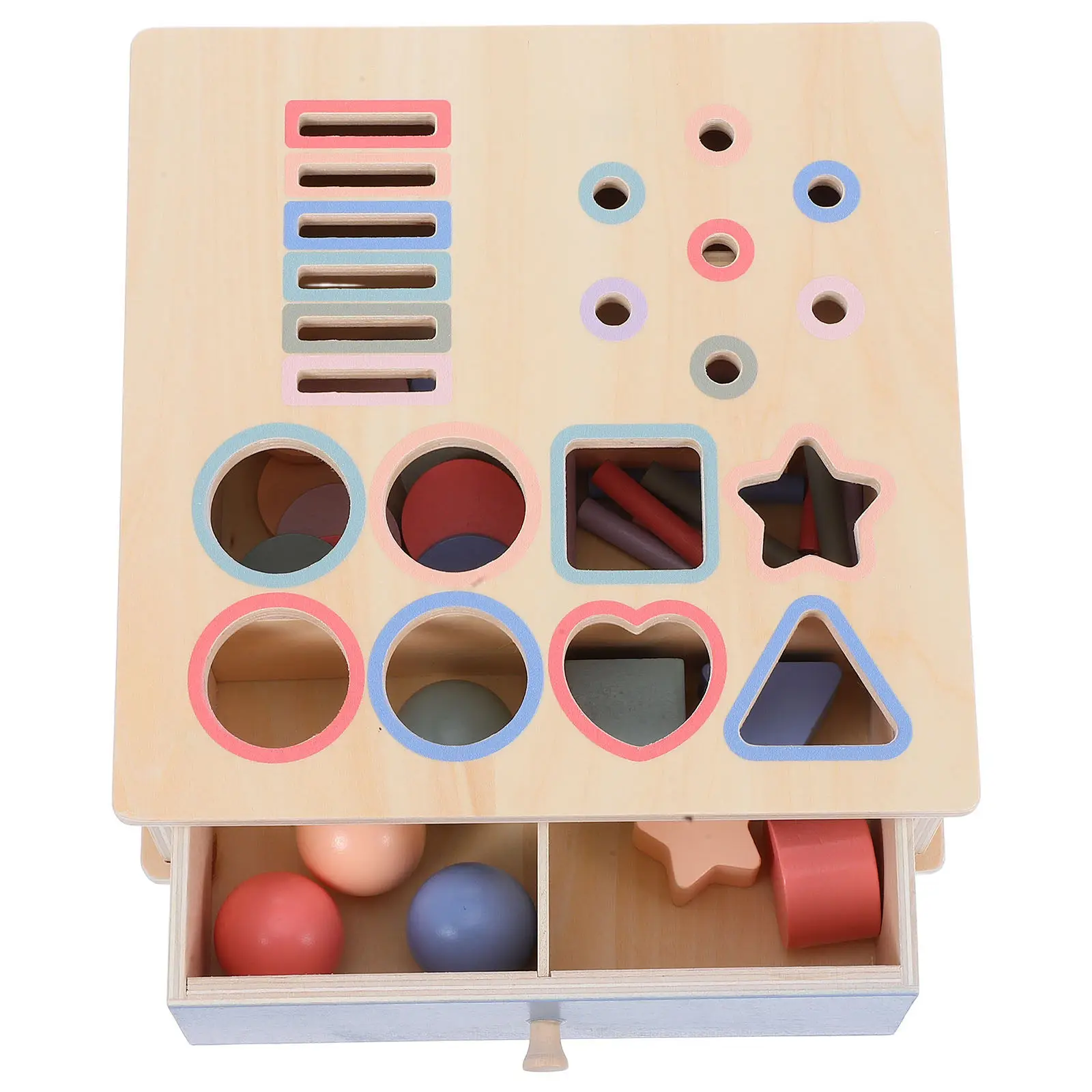 1Set Montessori Sorting Box Wooden Color Shape Matching Coin Learning Early Education Puzzle Baby Development Montessori Box Toy
1Set Montessori Sorting Box Wooden Color Shape Matching Coin Learning Early Education Puzzle Baby Development Montessori Box Toy