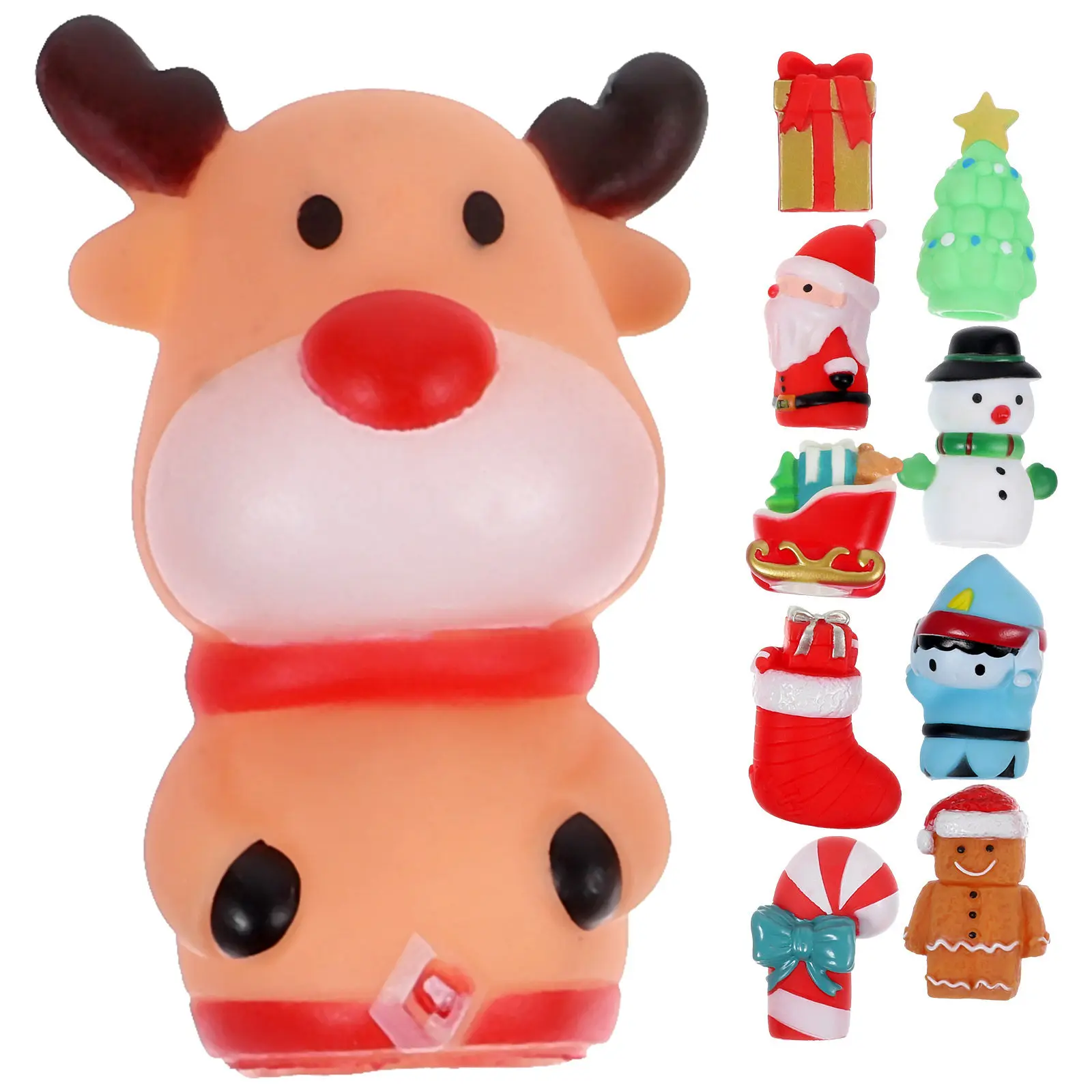 10Pcs Christmas Finger Puppets Soft Flexible Silicone Holiday Figures Santa Snowman Elk Tree Kids Fine Motor Skills
10Pcs Christmas Finger Puppets Soft Flexible Silicone Holiday Figures Santa Snowman Elk Tree Kids Fine Motor Skills