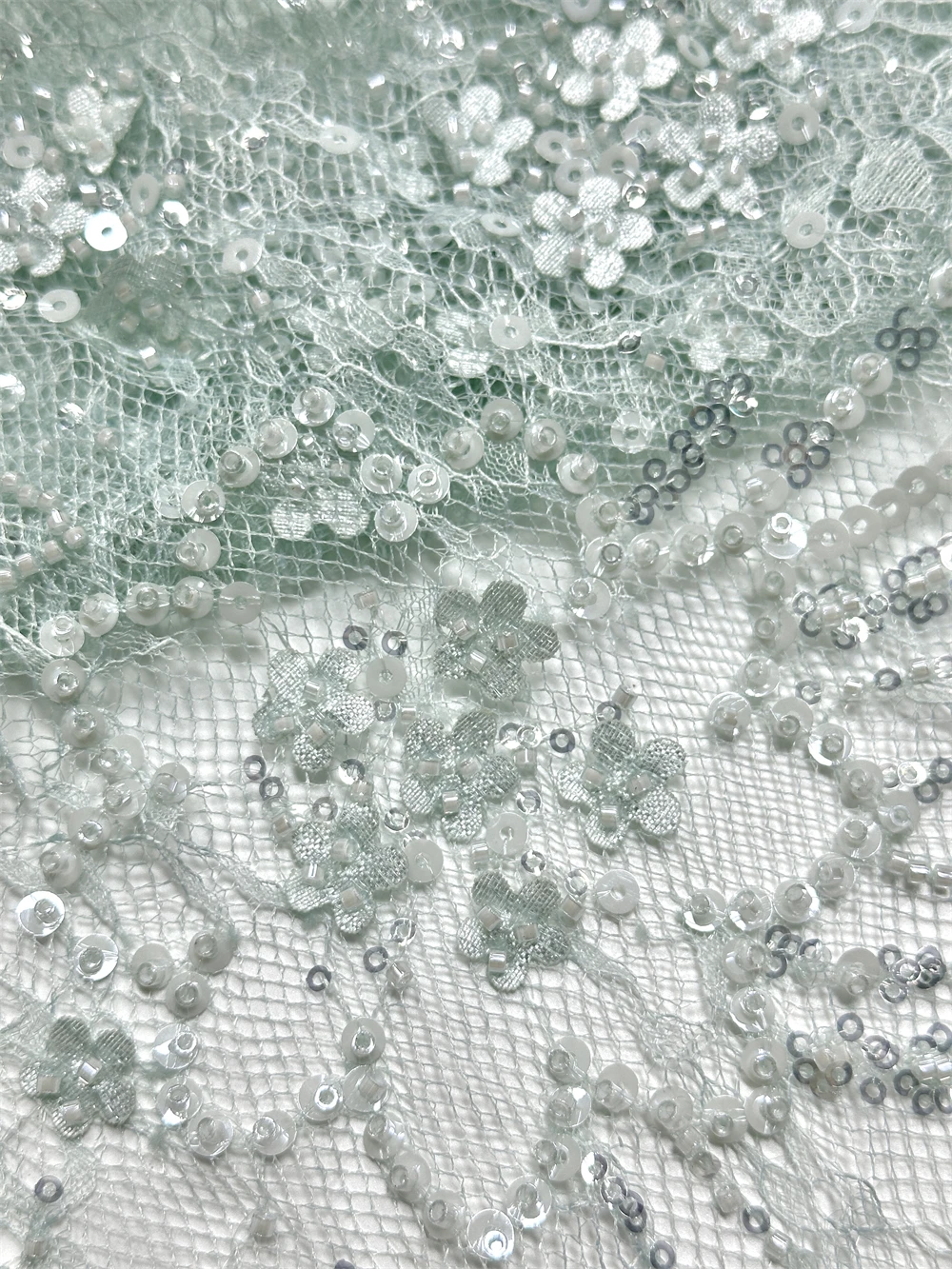 Pretty Nice Fabric 2026 High Quality 5 Yards Handmade Embroidery Net Lace White Beads With Sequins For Party Evening Dresses
Pretty Nice Fabric 2026 High Quality 5 Yards Handmade Embroidery Net Lace White Beads With Sequins For Party Evening Dresses