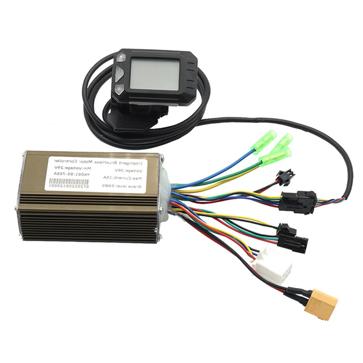 36V 15A Brushless Motor Controller+LCD Display with Thumb Throttle for 8/10 Inch Electric Scooter MTB ATV Conversion
36V 15A Brushless Motor Controller+LCD Display with Thumb Throttle for 8/10 Inch Electric Scooter MTB ATV Conversion