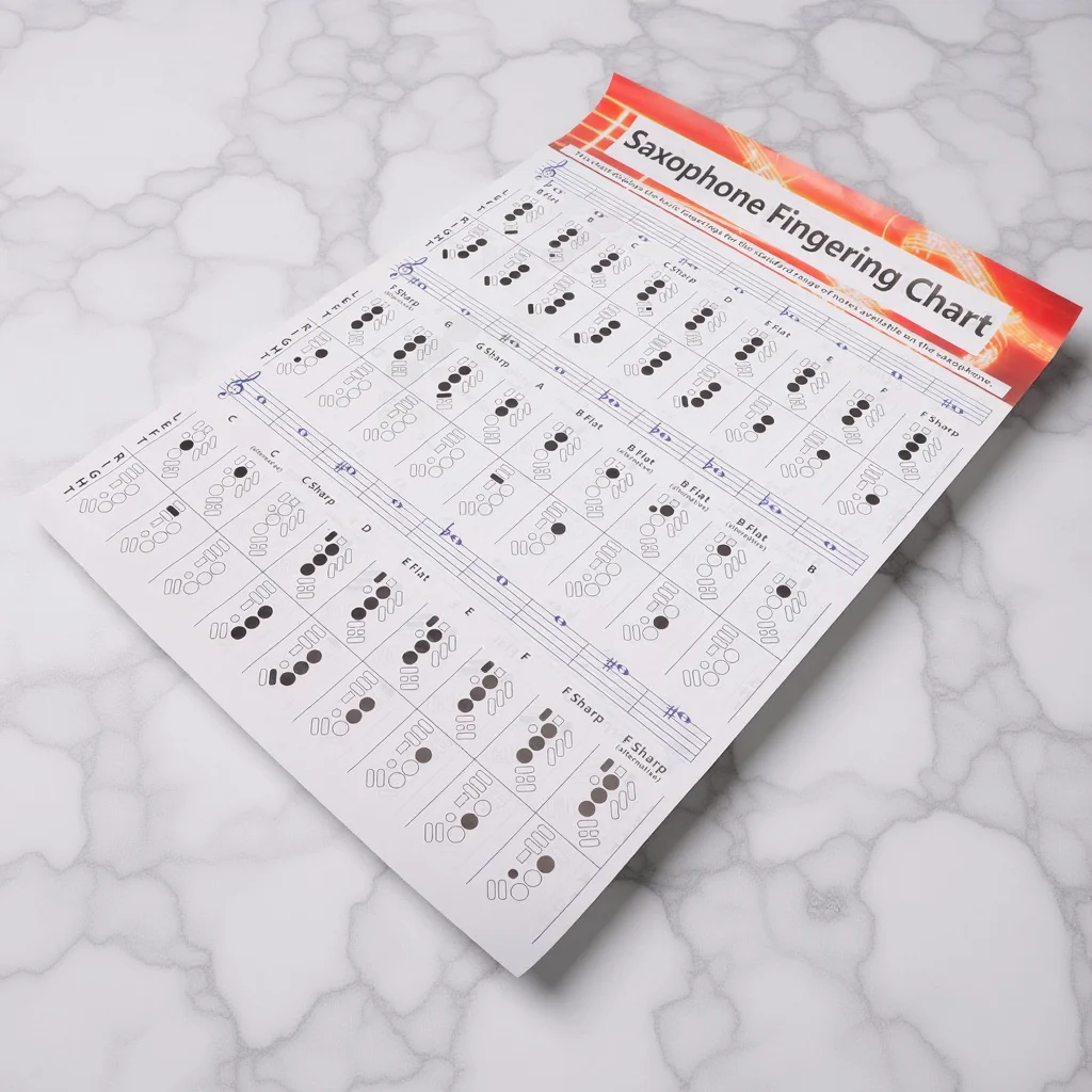 Saxophone Finger Guide Chart Coated Paper Wear-Resistant Clear Printing For Beginners Practice Quick Learning Saxophone
Saxophone Finger Guide Chart Coated Paper Wear-Resistant Clear Printing For Beginners Practice Quick Learning Saxophone