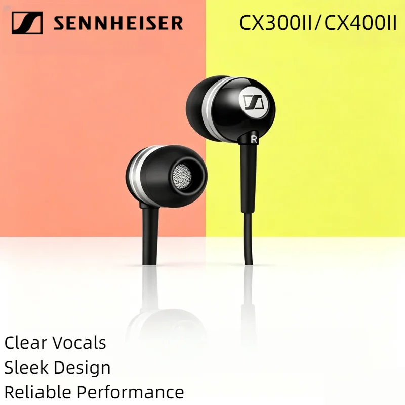 Sennheiser CX400II CX300II Wired In-Ear Headphones Hi-Res Audio Stereo Earbuds With Microphone For Smartphone Tablet PC
Sennheiser CX400II CX300II Wired In-Ear Headphones Hi-Res Audio Stereo Earbuds With Microphone For Smartphone Tablet PC