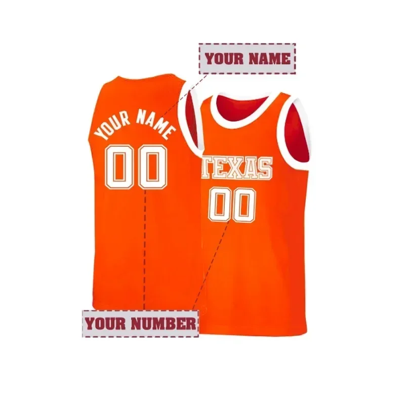 Мужская баскетбольная майка «сделай сам», дышащая вышивка имени и номера, идеально подходящая для командных тренировок и повседневной одежды, топы без рукавов из техаса
Мужская баскетбольная майка «сделай сам», дышащая вышивка имени и номера, идеально подходящая для командных тренировок и повседневной одежды, топы без рукавов из техаса