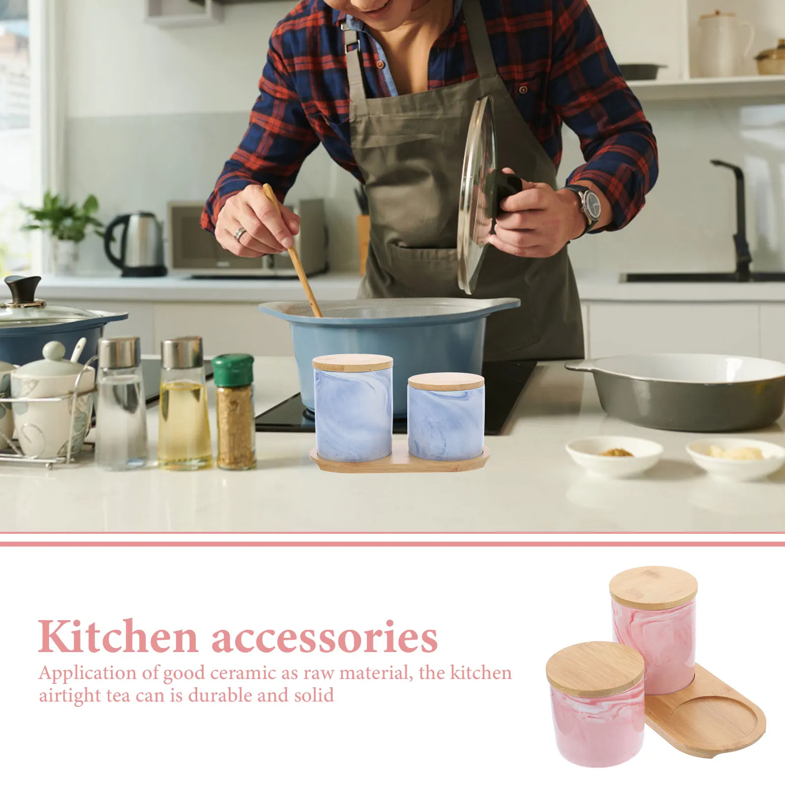 1 set Marble Ceramic Airtight Storage Jars for Kitchen Food Containers Dry Snacks Sealed Lid Pink Set Candy Box Home Supplies 
1 set Marble Ceramic Airtight Storage Jars for Kitchen Food Containers Dry Snacks Sealed Lid Pink Set Candy Box Home Supplies