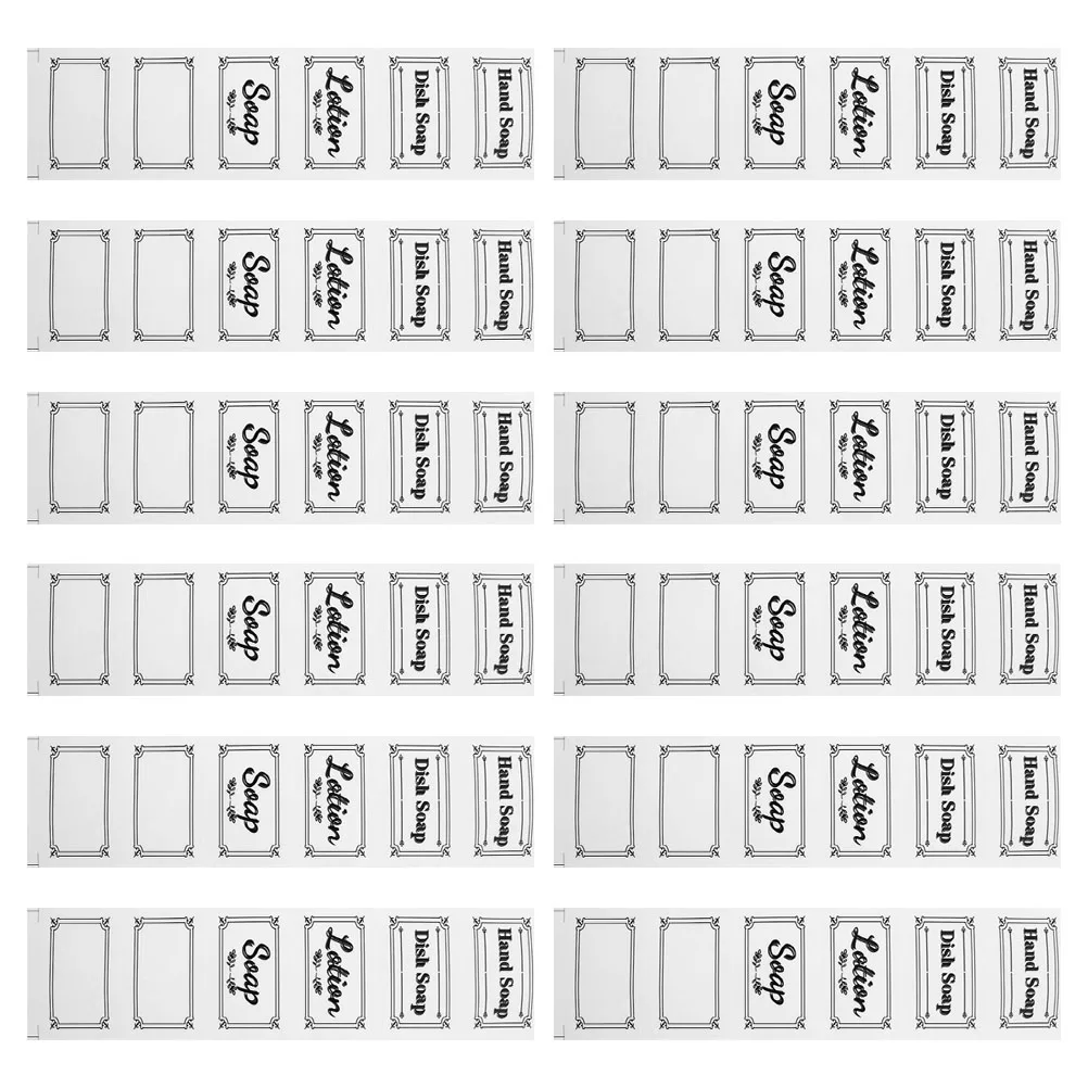 12 Transparent Bottle Labels Stickers Clear Waterproof Adhesive Dispenser Pump Bathroom Shampoo Conditioner Decals Container
12 Transparent Bottle Labels Stickers Clear Waterproof Adhesive Dispenser Pump Bathroom Shampoo Conditioner Decals Container