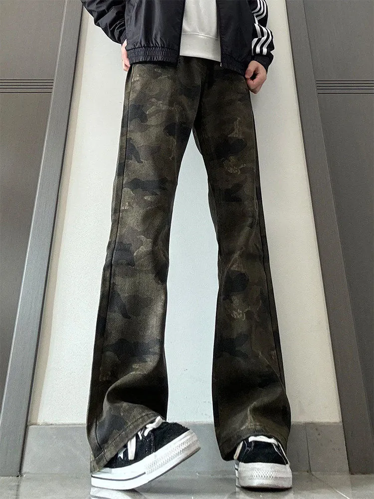 Retro American Camouflage Jeans Men's Slim Straight Workwear Pants High Street Vibe Casual Trousers Youth Fashion
Retro American Camouflage Jeans Men's Slim Straight Workwear Pants High Street Vibe Casual Trousers Youth Fashion