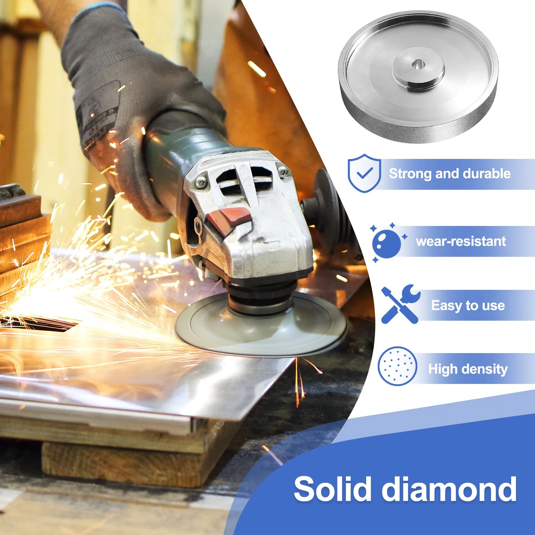 Шлифовальный круг A25F-CBN, диаметр 6 x 1 дюйм, с оправкой 1/2 дюйма, алмазный шлифовальный круг для заточки HSS
Шлифовальный круг A25F-CBN, диаметр 6 x 1 дюйм, с оправкой 1/2 дюйма, алмазный шлифовальный круг для заточки HSS