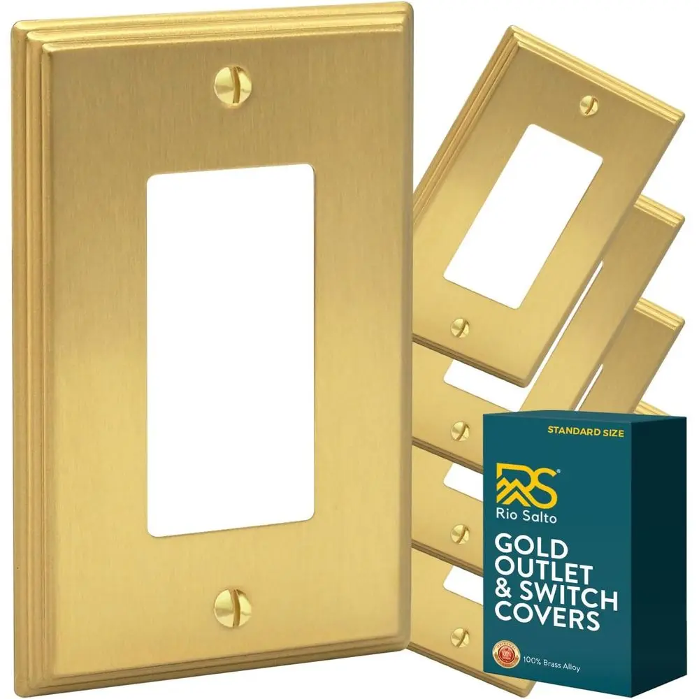BRASS Deco Collection Stand Size Metal Gold Light Switch Wall Plate Outlet Cover Wall Plate ern Single Retacle Wallate Rocker Co
BRASS Deco Collection Stand Size Metal Gold Light Switch Wall Plate Outlet Cover Wall Plate ern Single Retacle Wallate Rocker Co