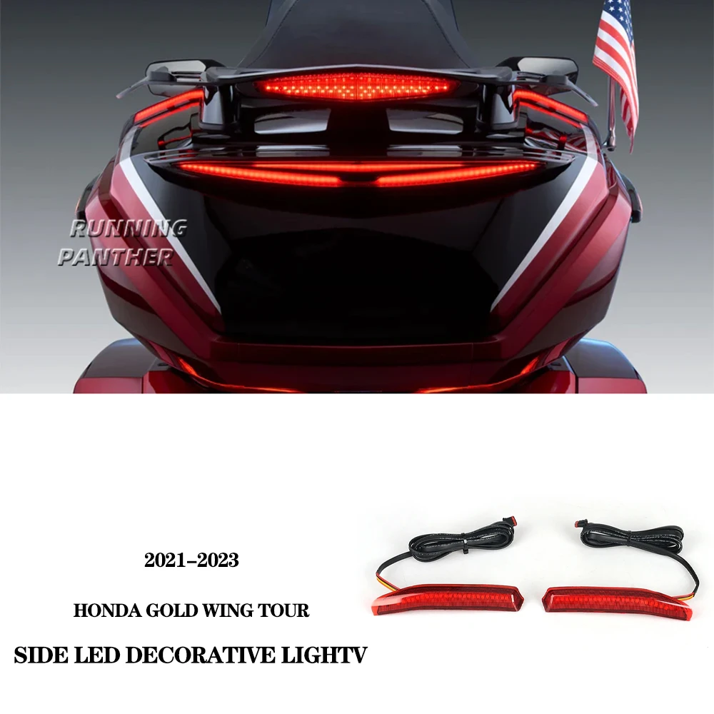 For Honda Goldwing Gold Wing GL1800 Tour DCT Airbag 2021-2023 Motorcycle Top Box Trunk Tour Tips Side LED Decorative Light Lamp
For Honda Goldwing Gold Wing GL1800 Tour DCT Airbag 2021-2023 Motorcycle Top Box Trunk Tour Tips Side LED Decorative Light Lamp