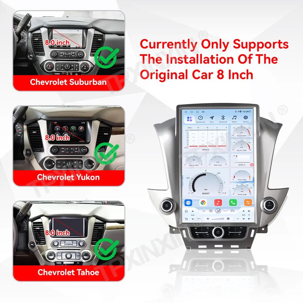 Android Auto Carplay 14.5" Multimedia Player For GMC Yukon For Chevrolet Suburban Tahoe 2014-2020 Car Radio GPS Navigation DSP
Android Auto Carplay 14.5" Multimedia Player For GMC Yukon For Chevrolet Suburban Tahoe 2014-2020 Car Radio GPS Navigation DSP