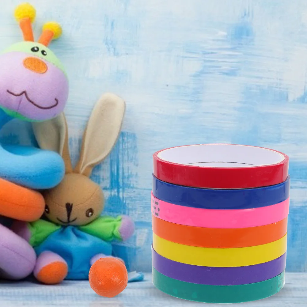6 Rolls Colored Ball Adhesive Tape Stress Relieve Decompression Colorful Sticky Balls Craft Tape Colored Ball Tapes 
6 Rolls Colored Ball Adhesive Tape Stress Relieve Decompression Colorful Sticky Balls Craft Tape Colored Ball Tapes