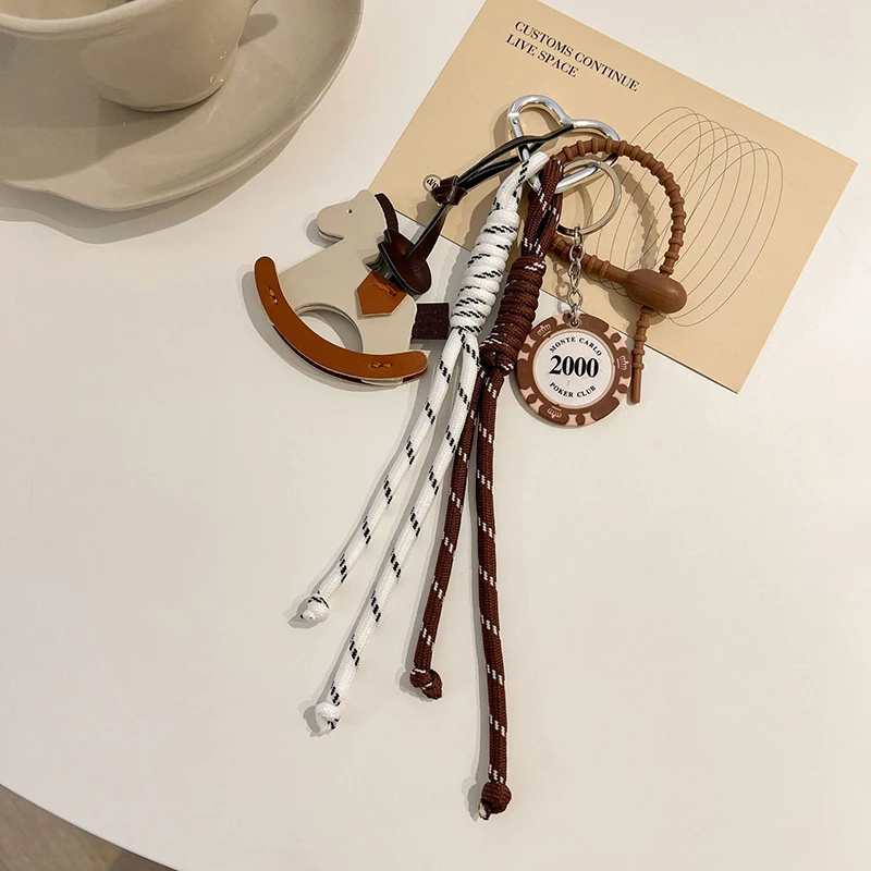 Braided Rope Bag Charm Pendant for Women, Leather Trojan Bags, Hanging Ornament, Keychain Decoration, DIY Bag Accessories
Braided Rope Bag Charm Pendant for Women, Leather Trojan Bags, Hanging Ornament, Keychain Decoration, DIY Bag Accessories