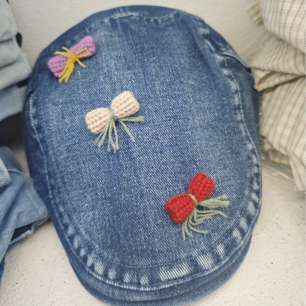 Denim Beret Cap Y2K Retro Vintage Cowboy Design Adjustable Peaked Hat for Women Girls Spring Summer Casual Unisex Headwear
Denim Beret Cap Y2K Retro Vintage Cowboy Design Adjustable Peaked Hat for Women Girls Spring Summer Casual Unisex Headwear