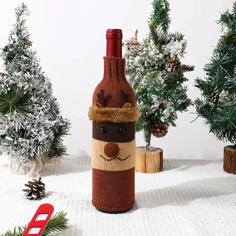 New Christmas Wine Bottle Set,Champagne Red Wine Creative Wine Set,Hotel Dining Table Restaurant,Holiday Decoration Supplies 
New Christmas Wine Bottle Set,Champagne Red Wine Creative Wine Set,Hotel Dining Table Restaurant,Holiday Decoration Supplies