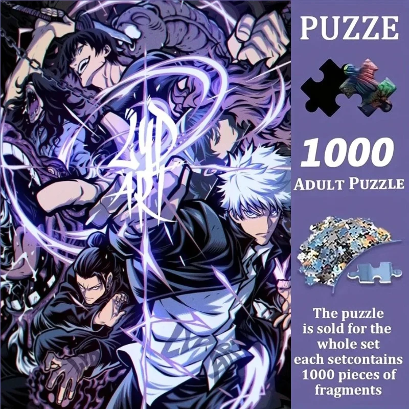 1000pcs Jigsaw Puzzle, Anime Jujutsu Kaisen Puzzle, Perfect for DIY Creative Fun with Family,Gift ,teasing Toy
1000pcs Jigsaw Puzzle, Anime Jujutsu Kaisen Puzzle, Perfect for DIY Creative Fun with Family,Gift ,teasing Toy