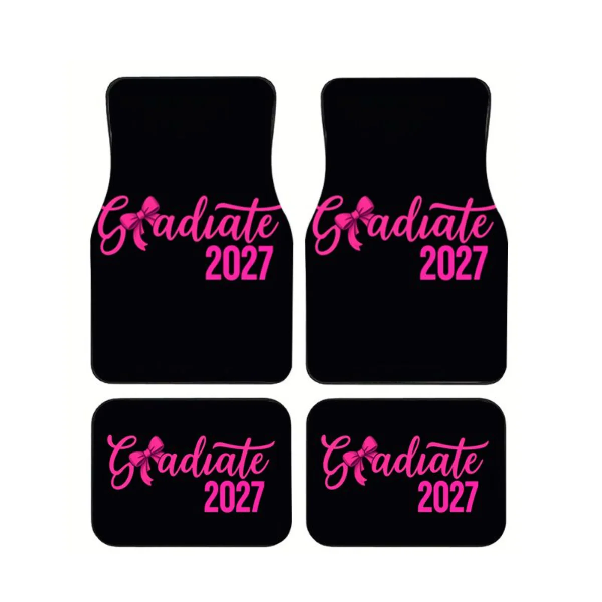 4Pcs Pink Bow Graduation Quote Print Car Floor Mats Anti-slip Waterproof Universal Auto Floor Carpets Interior Accessories
4Pcs Pink Bow Graduation Quote Print Car Floor Mats Anti-slip Waterproof Universal Auto Floor Carpets Interior Accessories