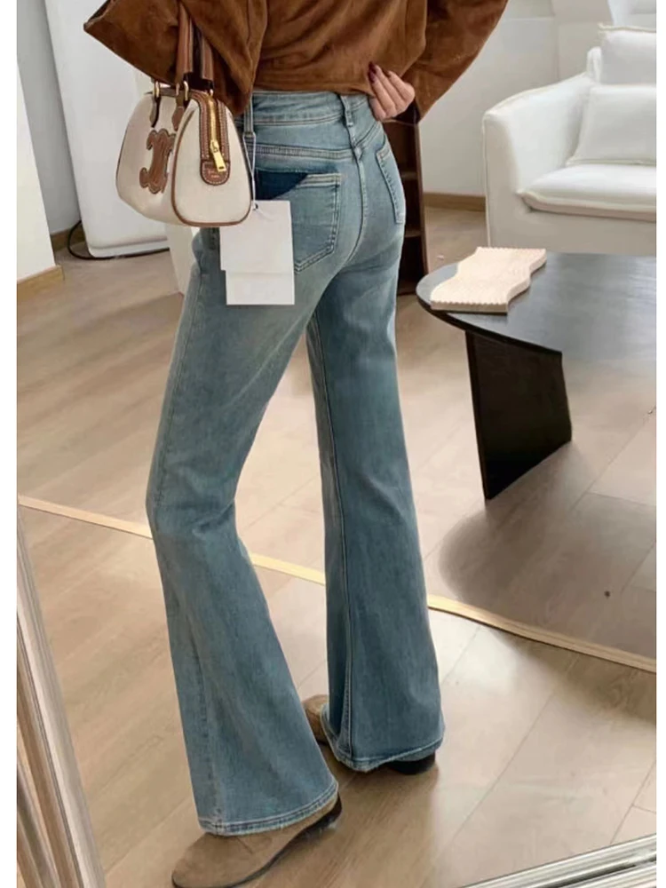 Stretchy Women Jeans Blue Black High Waist Micro Flare Denim Pants Female 2024 Elegant Office Ladies Skinny Trousers with Pocket
Stretchy Women Jeans Blue Black High Waist Micro Flare Denim Pants Female 2024 Elegant Office Ladies Skinny Trousers with Pocket