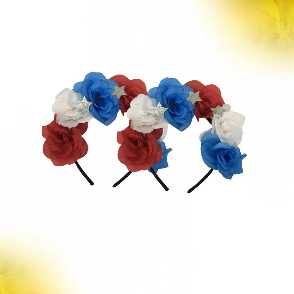 2Pcs Rose Hair Hoops Us Independence Day Headbands Lightweight Elegant Headdress Party Supplies Hair Accessories for Women
2Pcs Rose Hair Hoops Us Independence Day Headbands Lightweight Elegant Headdress Party Supplies Hair Accessories for Women