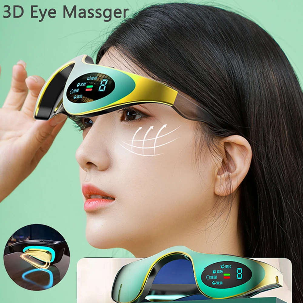 Upgraded EMS Eye Massager with Bluetooth Music Smart Percussion Heating Air Pressure Massage for Eyes Headache Relief Gift
Upgraded EMS Eye Massager with Bluetooth Music Smart Percussion Heating Air Pressure Massage for Eyes Headache Relief Gift