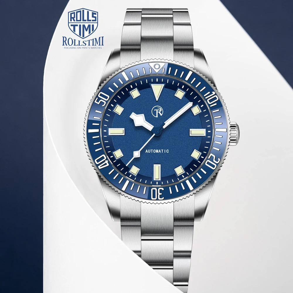 RollsTimi New Diving Men's Watches NH35A Luxury Automatic Watch For Men Mechanical Wristwatches Clock AR Sapphire Mirror Ceramic
RollsTimi New Diving Men's Watches NH35A Luxury Automatic Watch For Men Mechanical Wristwatches Clock AR Sapphire Mirror Ceramic