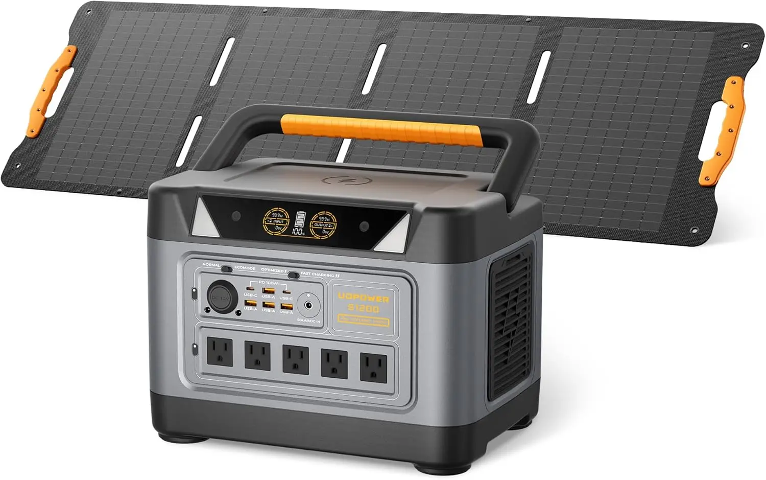 S1200 1190Wh Solar Generator Kit with 120W Panel, 1200W Power Station, for Home Backup RV Outdoor, Emergency Power Backup
S1200 1190Wh Solar Generator Kit with 120W Panel, 1200W Power Station, for Home Backup RV Outdoor, Emergency Power Backup