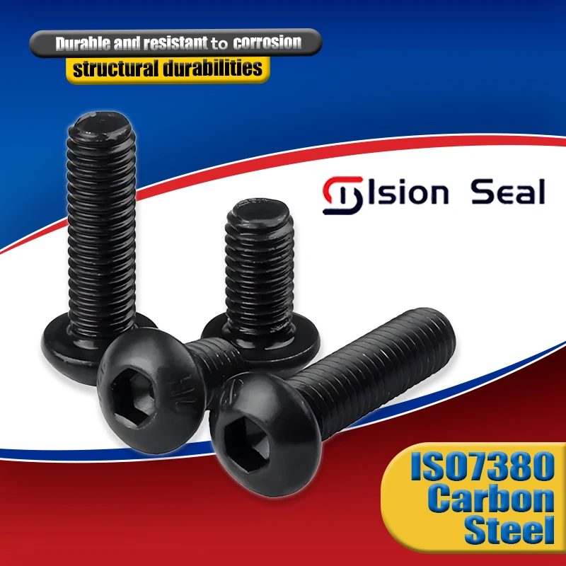 ISO7380 M2 M2.5 M3 M4 M5 M6 Round Black 10.9 Grade Hex Screws Hexagon Screw Cap Socket Button Head Allen Furniture Bolt
ISO7380 M2 M2.5 M3 M4 M5 M6 Round Black 10.9 Grade Hex Screws Hexagon Screw Cap Socket Button Head Allen Furniture Bolt