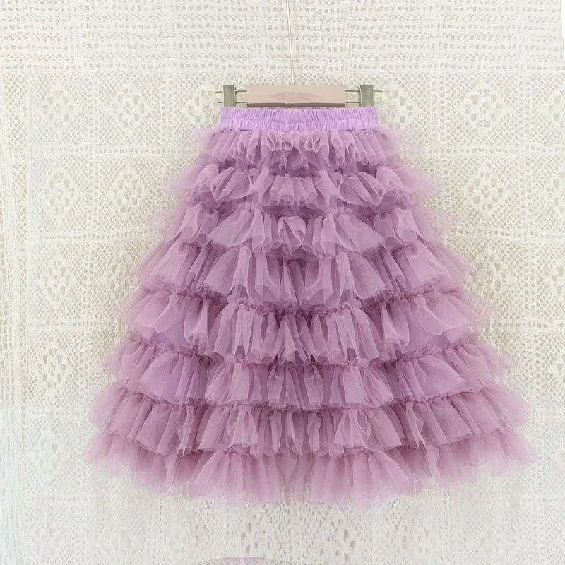 Girl Elegant Birthday Party Skirt Children Clothes New Baby Girls Fashion Ruffles Mesh Cake Skirts Spring Autumn Summer Kids
Girl Elegant Birthday Party Skirt Children Clothes New Baby Girls Fashion Ruffles Mesh Cake Skirts Spring Autumn Summer Kids