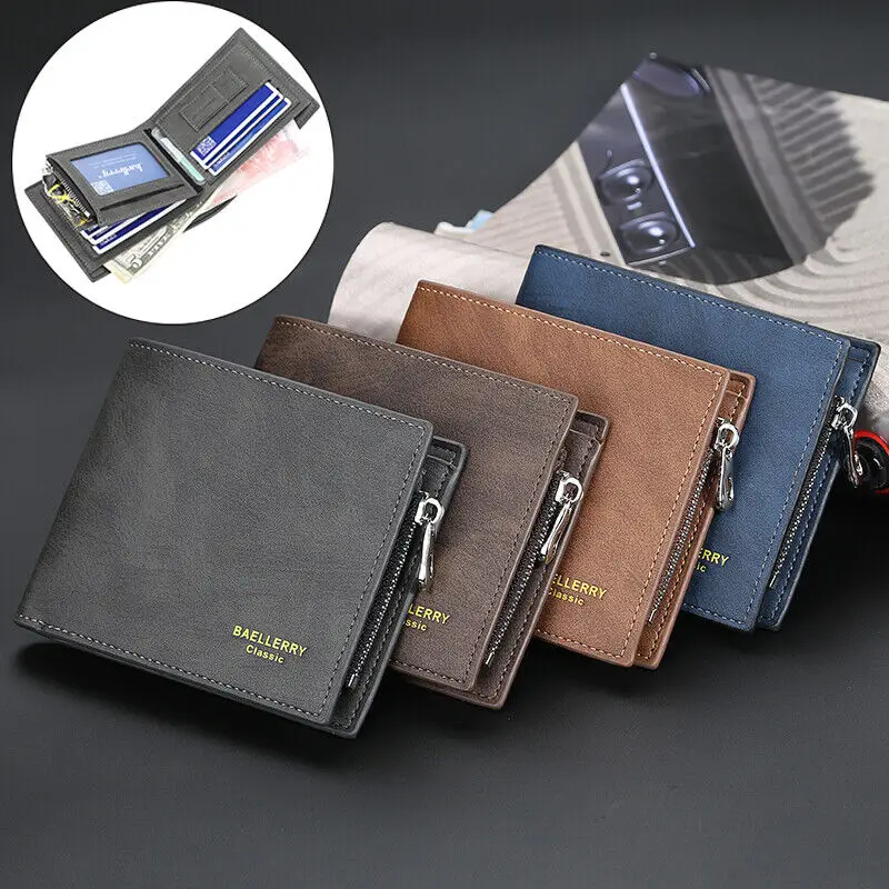 Man's Leather Bifold Wallet Multi-card Slot Zipper Purse Credit Card Holder Handbag Pocket Small Purse Casual Clutch Bag
Man's Leather Bifold Wallet Multi-card Slot Zipper Purse Credit Card Holder Handbag Pocket Small Purse Casual Clutch Bag