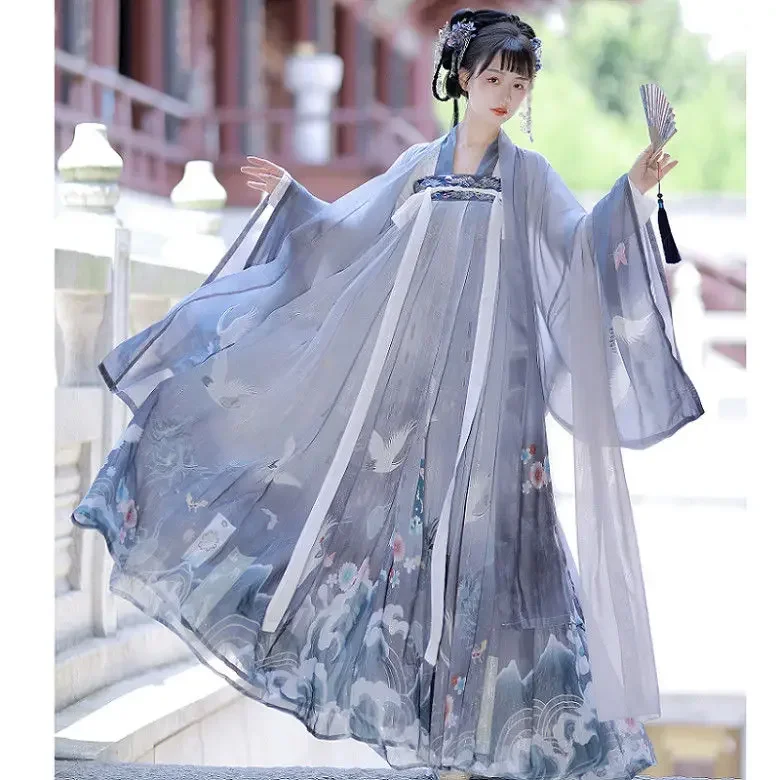 Tang Dynasty Robe Elegant Fairy Dance Stage Performance Clothing Hanfu Folk Dress Hanfu Women Ancient Chinese Costume Princess
Tang Dynasty Robe Elegant Fairy Dance Stage Performance Clothing Hanfu Folk Dress Hanfu Women Ancient Chinese Costume Princess