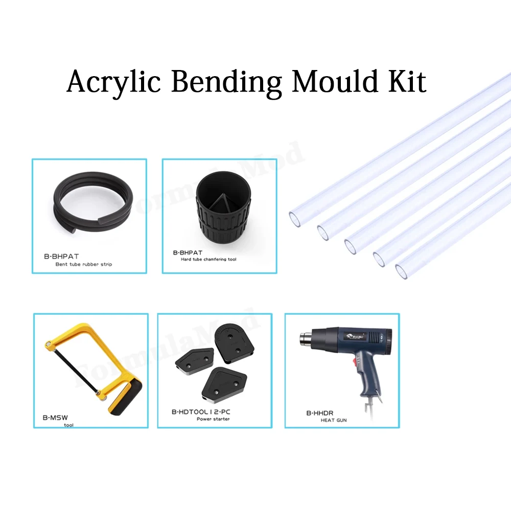 Bykski Hard Tube Bending Kit For OD12/14/16mm Acrylic / PMMA / PETG Pipe Bender Cutter Chamfer, Water Cooling System Mould Tool
Bykski Hard Tube Bending Kit For OD12/14/16mm Acrylic / PMMA / PETG Pipe Bender Cutter Chamfer, Water Cooling System Mould Tool