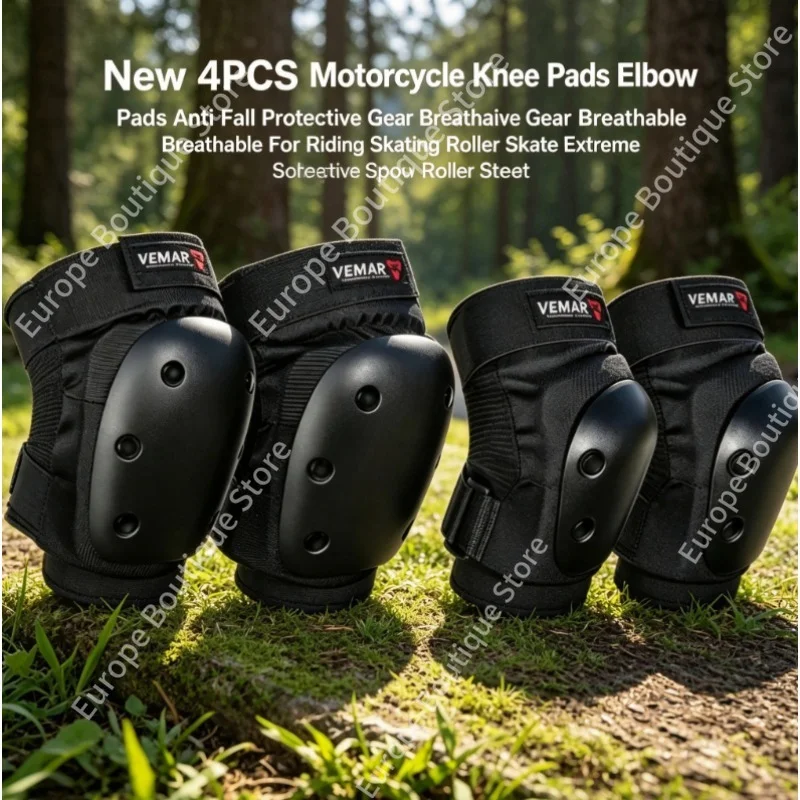 2026 New 4PCS Motorcycle Knee Pads Elbow Pads Anti Fall Protective Gear Breathable For Riding Skating Roller Skate Extreme Sport
2026 New 4PCS Motorcycle Knee Pads Elbow Pads Anti Fall Protective Gear Breathable For Riding Skating Roller Skate Extreme Sport