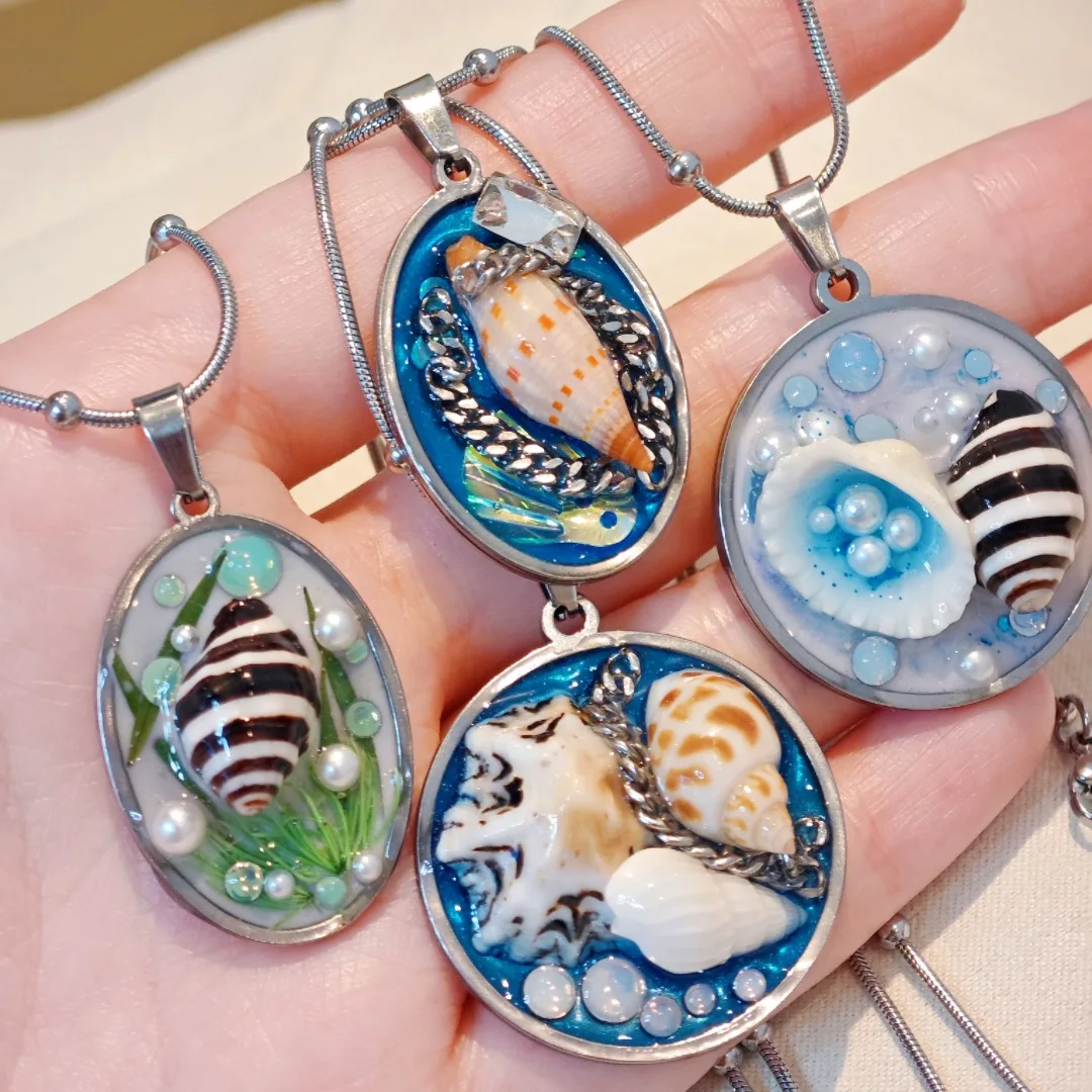 3260 Wholesale Personality Beach Style Shell Conch Necklace Unisex Stainless Titanium Steel Necklace Christmas Birthday Gift
3260 Wholesale Personality Beach Style Shell Conch Necklace Unisex Stainless Titanium Steel Necklace Christmas Birthday Gift