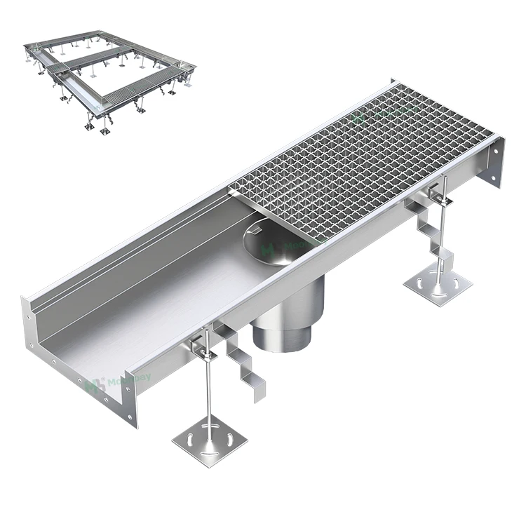 Modern Design Hygienic Industrial Drain Channels Floor Drain Gully with Grating Rectangle Linear Slot Drain
Modern Design Hygienic Industrial Drain Channels Floor Drain Gully with Grating Rectangle Linear Slot Drain