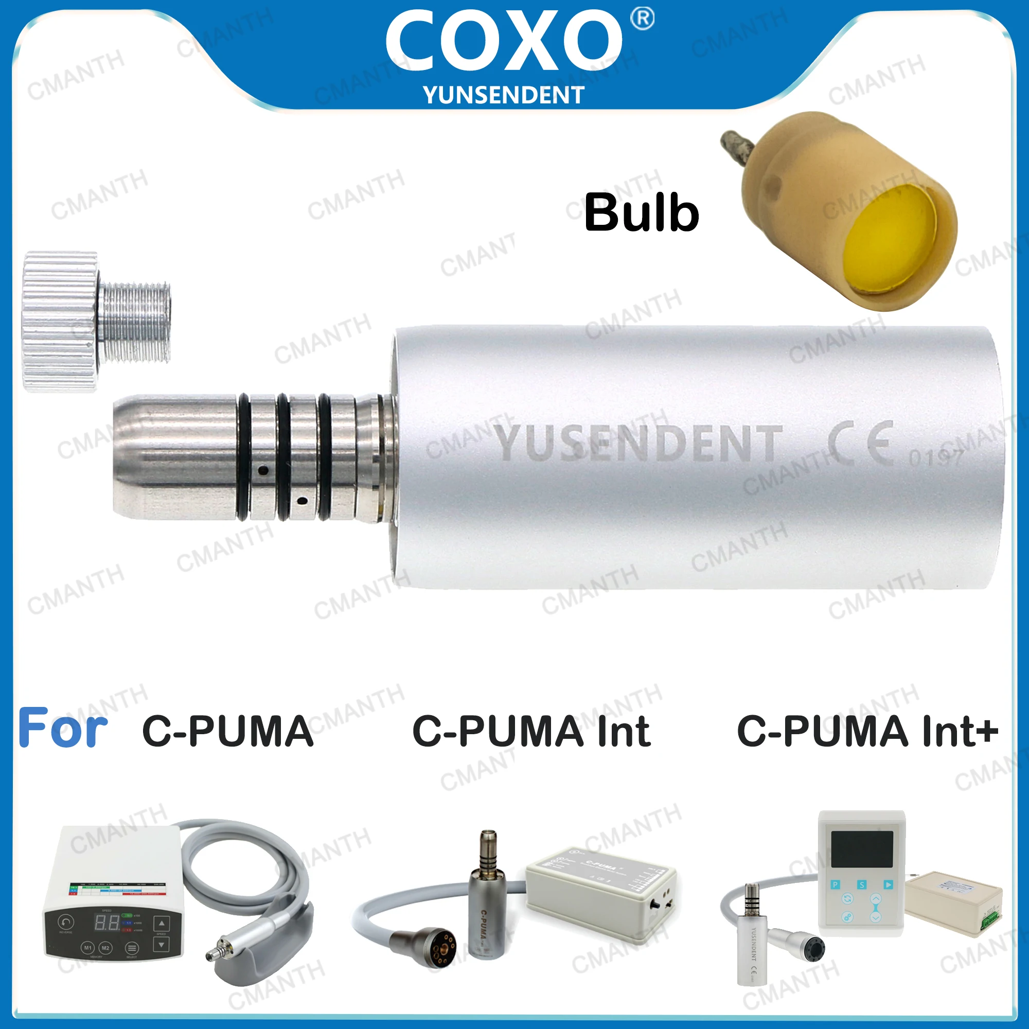 COXO Dental Electric Micro Motor LED Brushless Micromotor Spare Motor Head Bulb For C-PUMA Int+ Dentistry Product
COXO Dental Electric Micro Motor LED Brushless Micromotor Spare Motor Head Bulb For C-PUMA Int+ Dentistry Product
