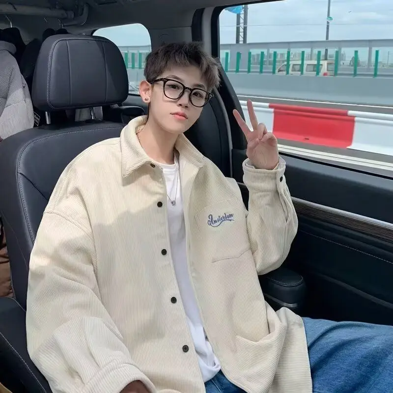 Loose Casual Men's irt New Design Autumn Faion Versatile Outerwear Stand Fit Long Sve Antibacterial Antibacterial
Loose Casual Men's irt New Design Autumn Faion Versatile Outerwear Stand Fit Long Sve Antibacterial Antibacterial