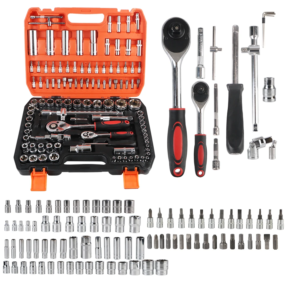 108 Pcs/Set Remover Automotive Tools Mechanical Socket Wrench Wheel Bearing Car Repair Kit Seal Driver Installer Hand Tool
108 Pcs/Set Remover Automotive Tools Mechanical Socket Wrench Wheel Bearing Car Repair Kit Seal Driver Installer Hand Tool