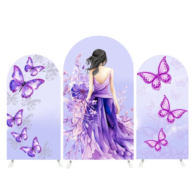 Mehofond Custom 2-Sided Sweet 15th 16th Purple Butterfly Princess Girl Birthday Party Cover Arch Background Decor Backdrop Photo
Mehofond Custom 2-Sided Sweet 15th 16th Purple Butterfly Princess Girl Birthday Party Cover Arch Background Decor Backdrop Photo