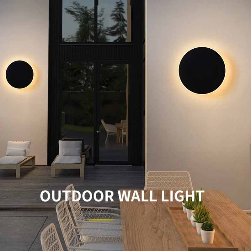 Outdoor Waterproof Wall Lamps Round Aluminum Wall Light Garden Porch Simple LED Wall Lighting Corridor Balcony Sconce IP65
Outdoor Waterproof Wall Lamps Round Aluminum Wall Light Garden Porch Simple LED Wall Lighting Corridor Balcony Sconce IP65