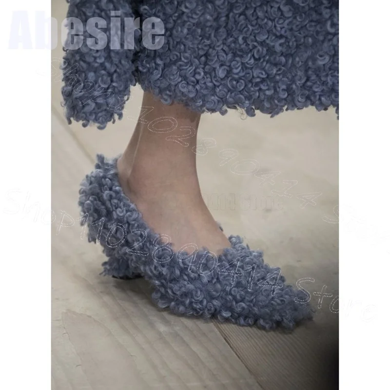 Purple Lamb Wool Pointed Toe Runway Pumps Slip On Women Shoes Chunky High Heel Novel Party Feast Dating 2024 Zapatos Para Mujere
Purple Lamb Wool Pointed Toe Runway Pumps Slip On Women Shoes Chunky High Heel Novel Party Feast Dating 2024 Zapatos Para Mujere