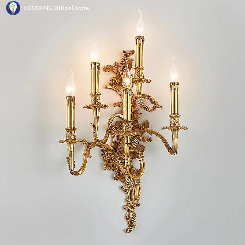 Newly French Copper Candle Wall Sconce Surface Mounted Wall Lamp 5arms LED For Bedroom Lights Sconce Bathroom Lamp
Newly French Copper Candle Wall Sconce Surface Mounted Wall Lamp 5arms LED For Bedroom Lights Sconce Bathroom Lamp