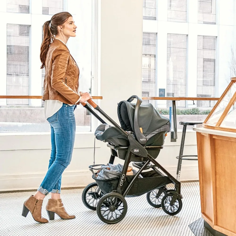 Модульная дорожная система — коляска Corso LE, детское автокресло и основание KeyFit 35, комбинированное коляска и автокресло в Veranda/серый цвет
Модульная дорожная система — коляска Corso LE, детское автокресло и основание KeyFit 35, комбинированное коляска и автокресло в Veranda/серый цвет