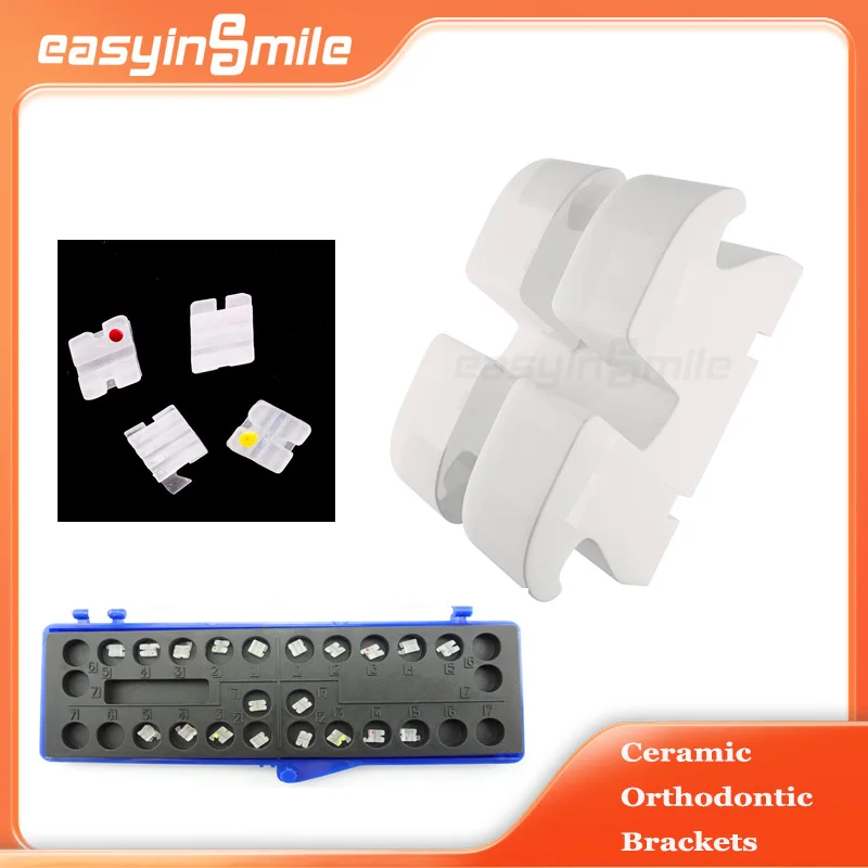 20pcs/kit Easyinsmile Dental Orthodontic Materials Brackets Ceramic Clear Braces Roth 345 .022 /MBT 345 .022
20pcs/kit Easyinsmile Dental Orthodontic Materials Brackets Ceramic Clear Braces Roth 345 .022 /MBT 345 .022