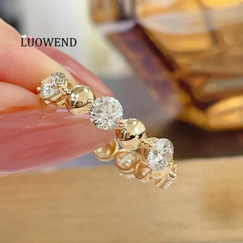 LUOWEND 100% 18K Yellow Gold Rings Fashion Shiny Design 2.20carat Real Natural Diamond Cocktail Ring for Women Fine Jewelry
LUOWEND 100% 18K Yellow Gold Rings Fashion Shiny Design 2.20carat Real Natural Diamond Cocktail Ring for Women Fine Jewelry