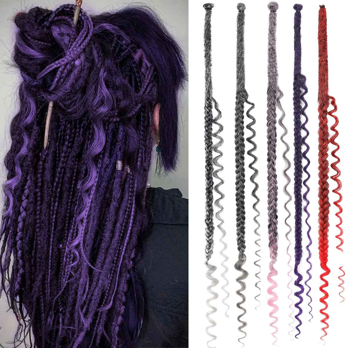 24Inch Synthetic Boho Box Braids Hair Pre Stretched Ombre Braids Bouncy Spiral Curl Crochet Hair Extensions for Women
24Inch Synthetic Boho Box Braids Hair Pre Stretched Ombre Braids Bouncy Spiral Curl Crochet Hair Extensions for Women